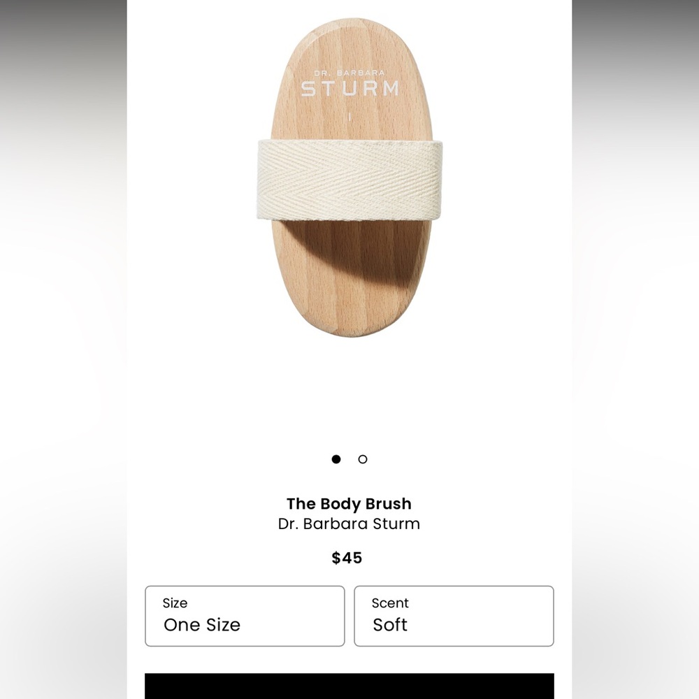 NEW! Dr. Barbara Sturm Wooden Body Brush soft - unopened!